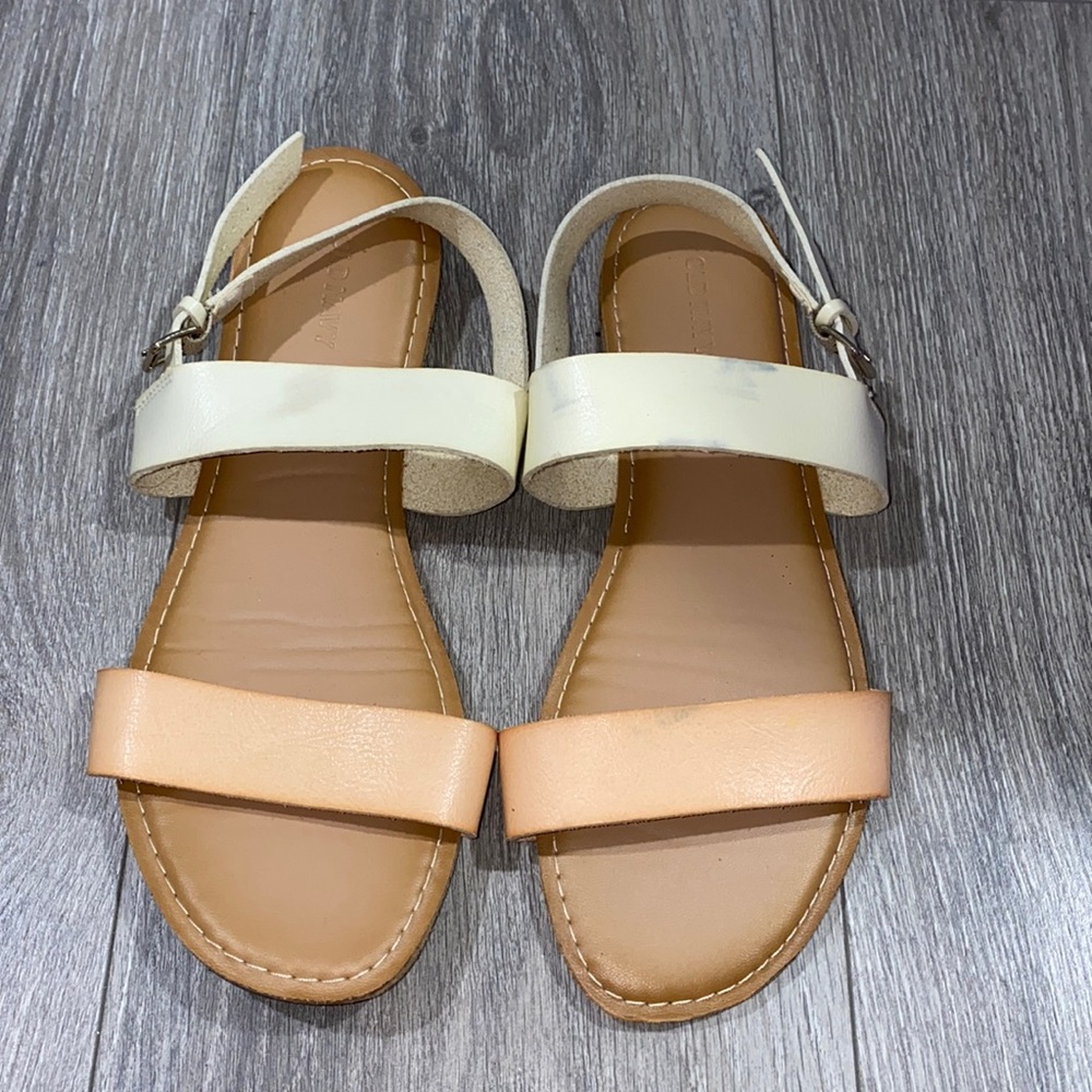 Slightly worn old navy slippers